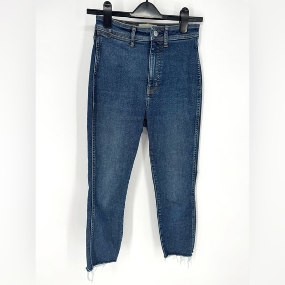 Everlane High Rise cottagecore minimalist whimsy Jeans in Deep Blue